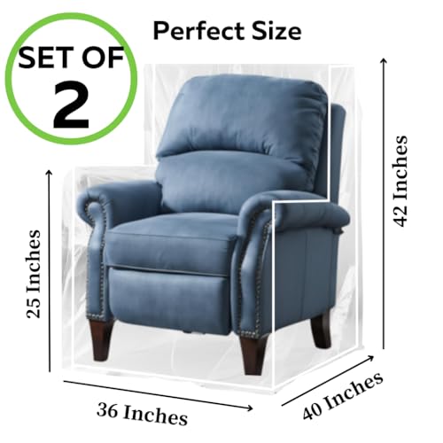 Evelots Dining Room Chair Protector-Clear-No Dust/Spill/Pet Hair/Pet Claws