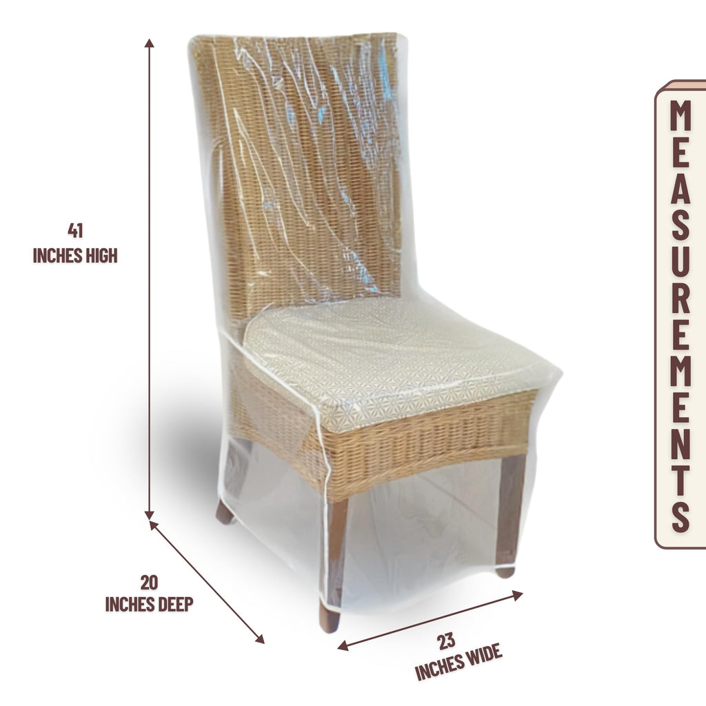 Evelots Dining Room Chair Protector-Clear-No Dust/Spill/Pet Hair/Pet Claws