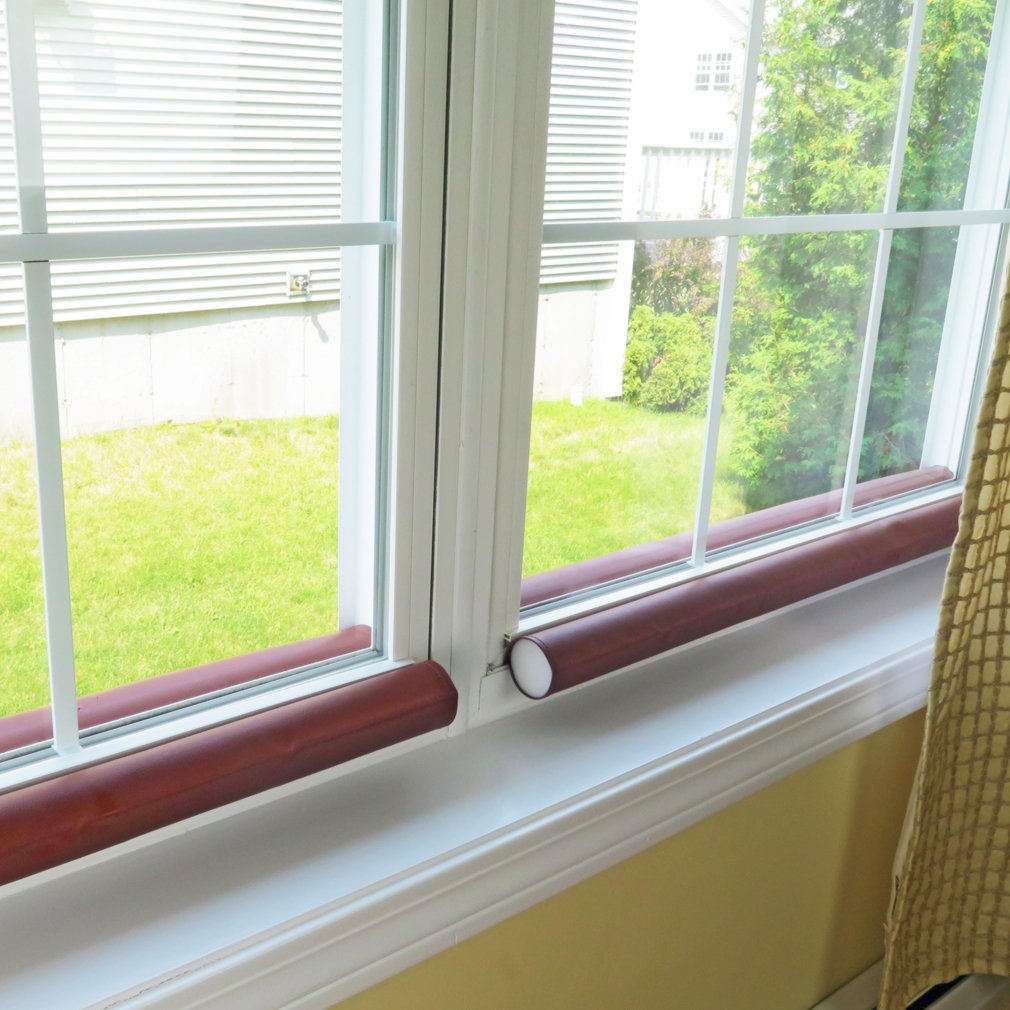 Evelots Draft Stopper - Cold Air Draft Blocker - Dust/Noise Stopper - Double Sided -No Repositioning- Cooler Home - up to 36 Inch - Save Energy