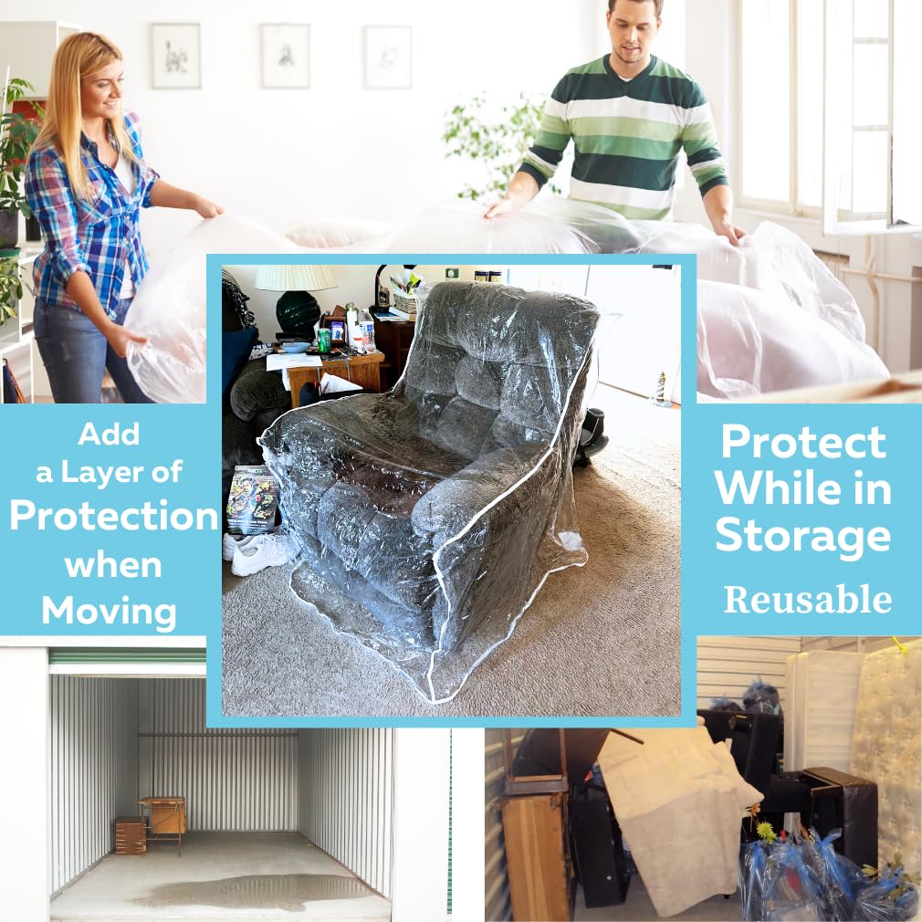 Evelots Dining Room Chair Protector-Clear-No Dust/Spill/Pet Hair/Pet Claws