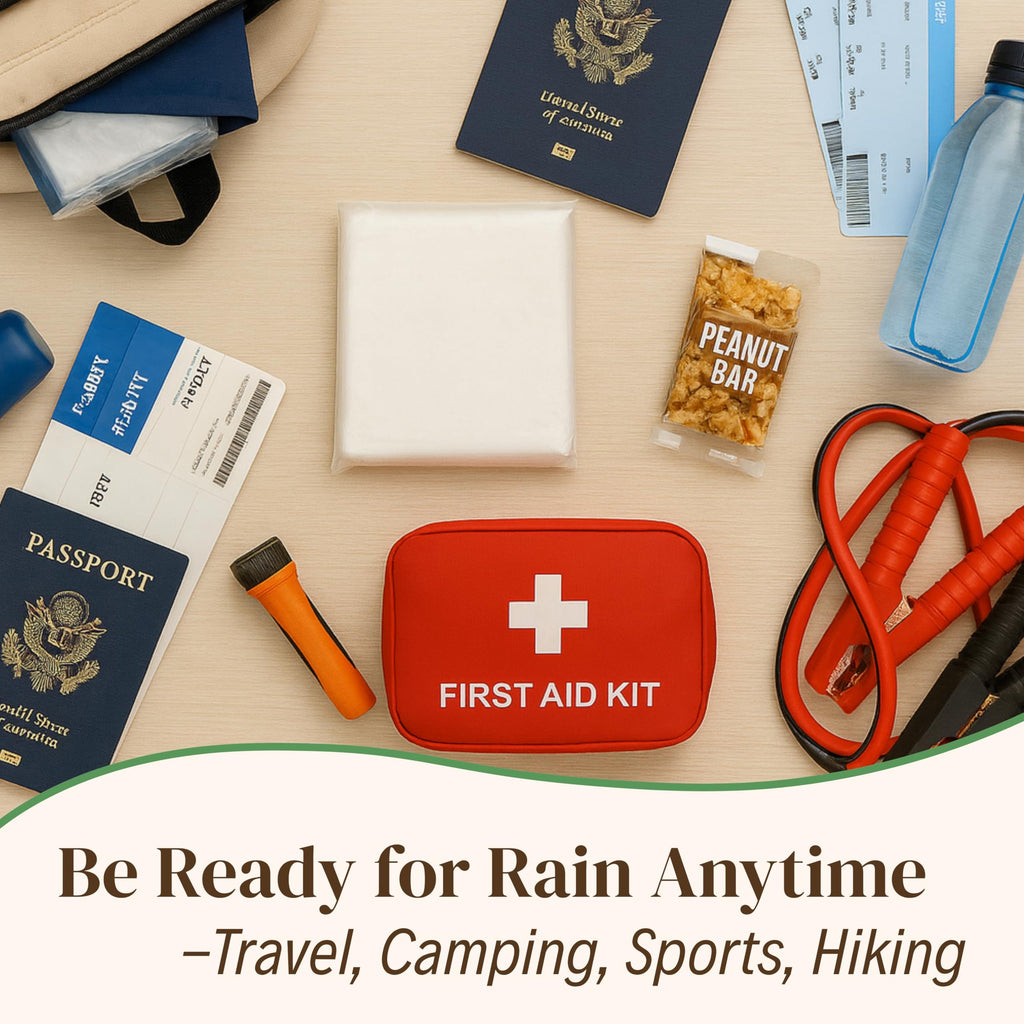 Evelots Rain Poncho for Adults - Disposable Raincoats with Hood -20 or 40 Pack, Unisex, Durable Thick Clear Plastic