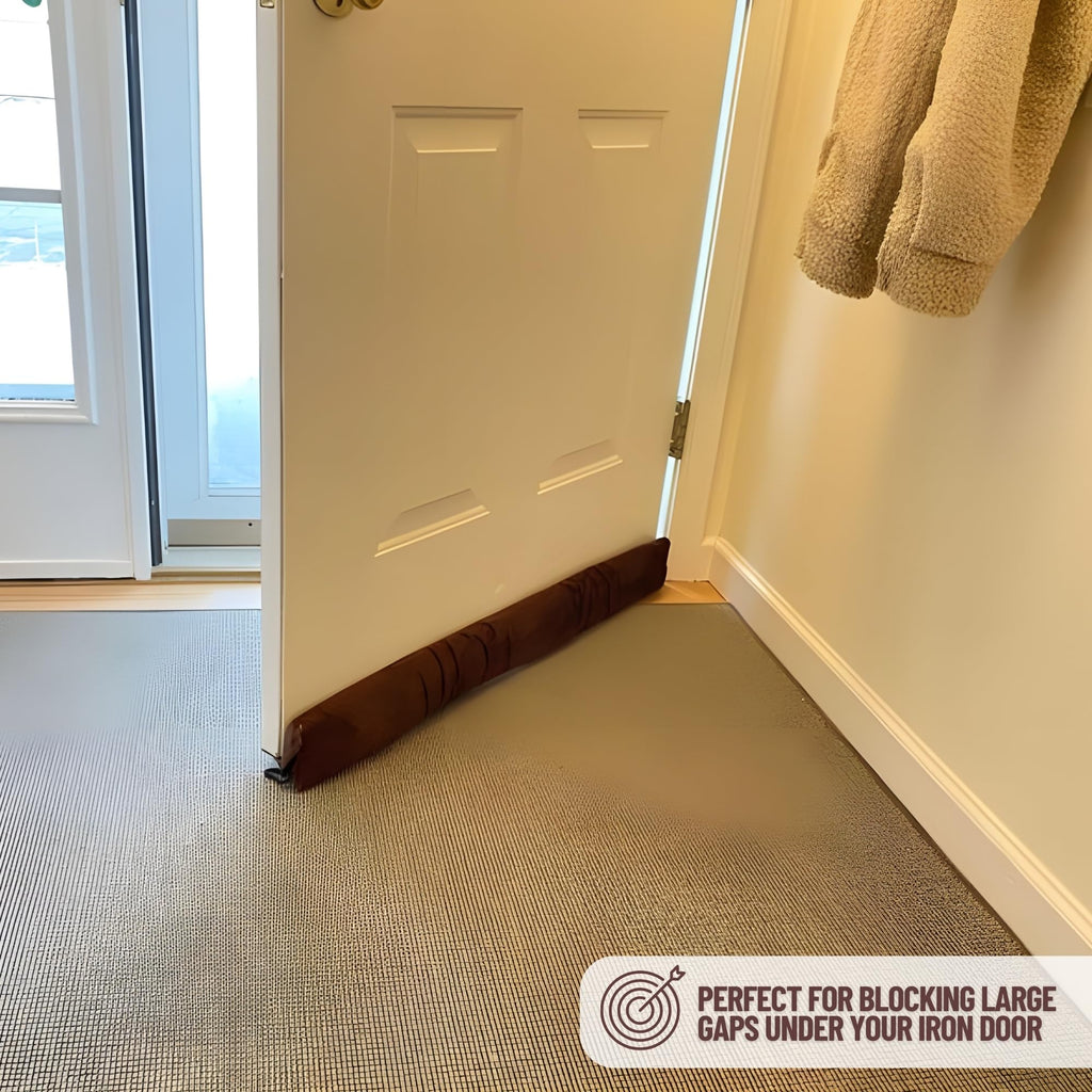 Evelots 2 in 1 Door Draft Stopper, Magnets for Steel Door-Clips for Regular Door