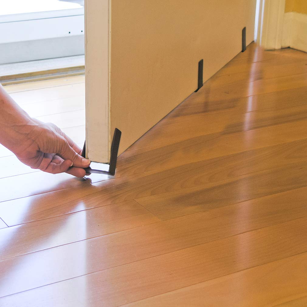 Evelots 2 in 1 Door Draft Stopper, Magnets for Steel Door-Clips for Regular Door