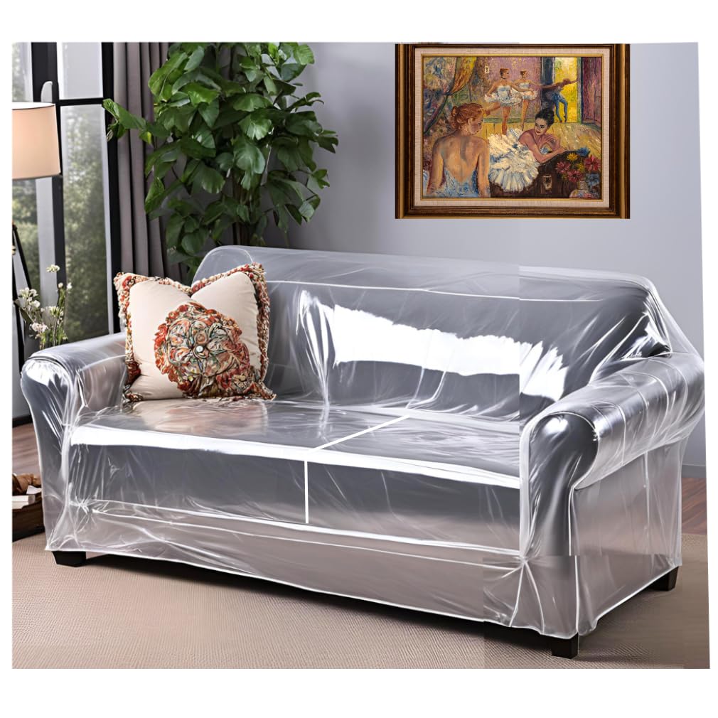 Evelots Dining Room Chair Protector-Clear-No Dust/Spill/Pet Hair/Pet Claws