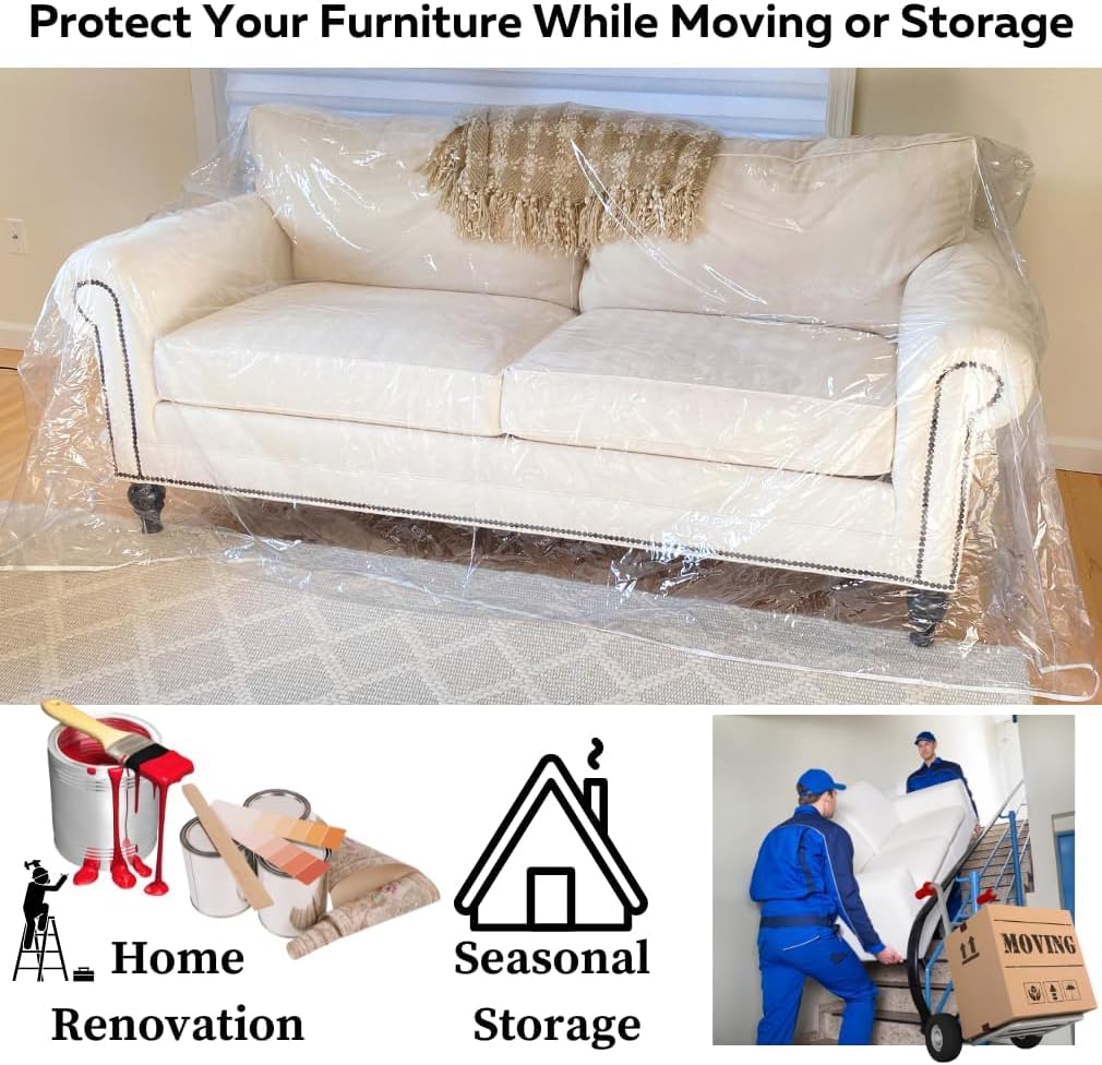 Evelots Dining Room Chair Protector-Clear-No Dust/Spill/Pet Hair/Pet Claws