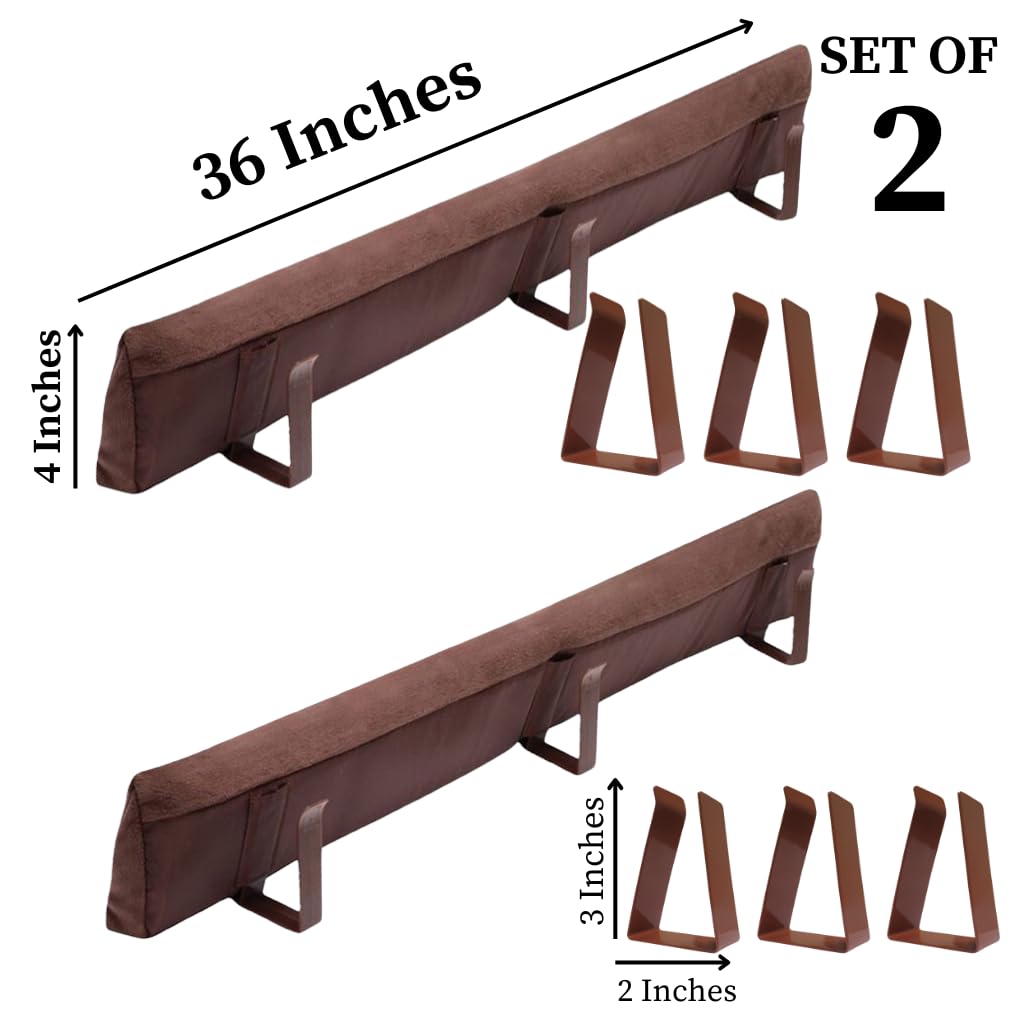 Evelots 2 in 1 Door Draft Stopper, Magnets for Steel Door-Clips for Regular Door