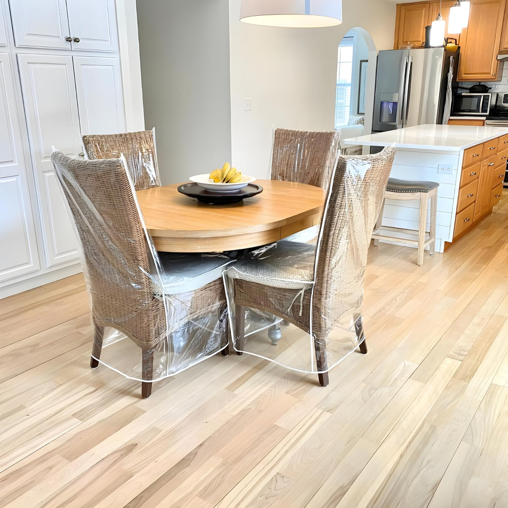 Evelots Dining Room Chair Protector-Clear-No Dust/Spill/Pet Hair/Pet Claws