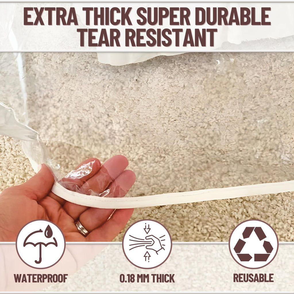 Evelots Dining Room Chair Protector-Clear-No Dust/Spill/Pet Hair/Pet Claws