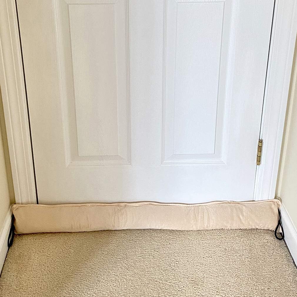 Evelots Door/Window Draft Stopper-Hanging Cord-36 Inch-Block Cold Air/Noise