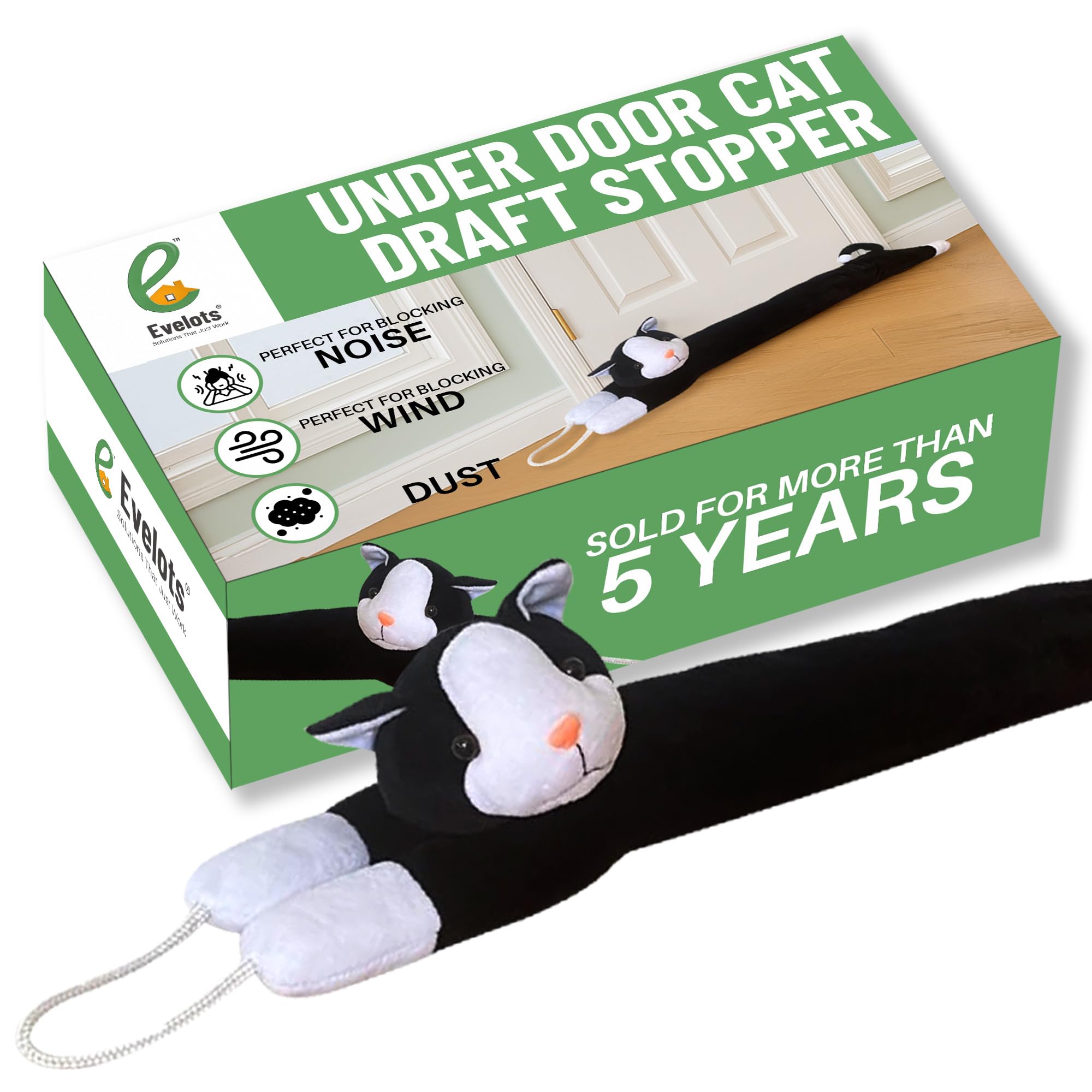 Evelots CAT/Dog Door Window Draft Stopper-38 -No Noise/Cold Air-Keep Heat in